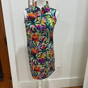 Pappagallo Multicolor Tropical Dress